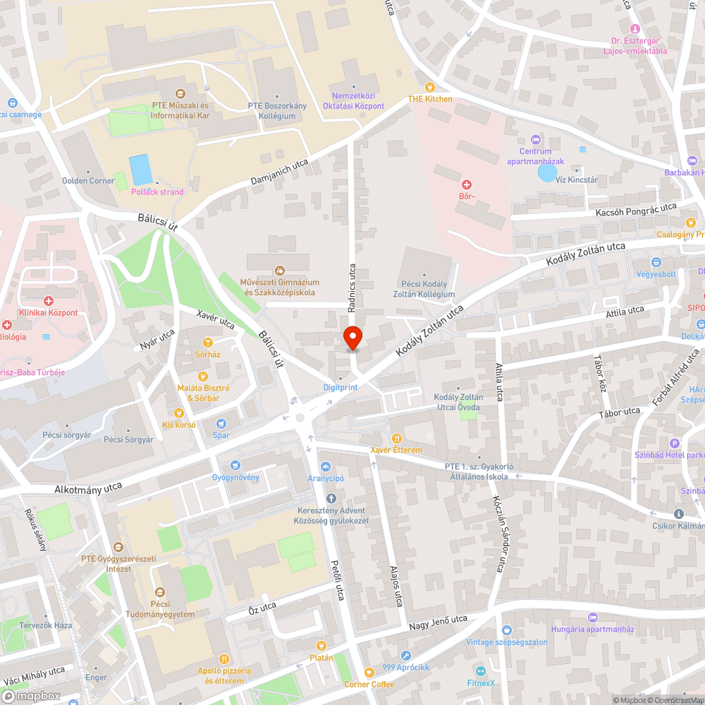 Mozgó aknafedél bejelentés helye