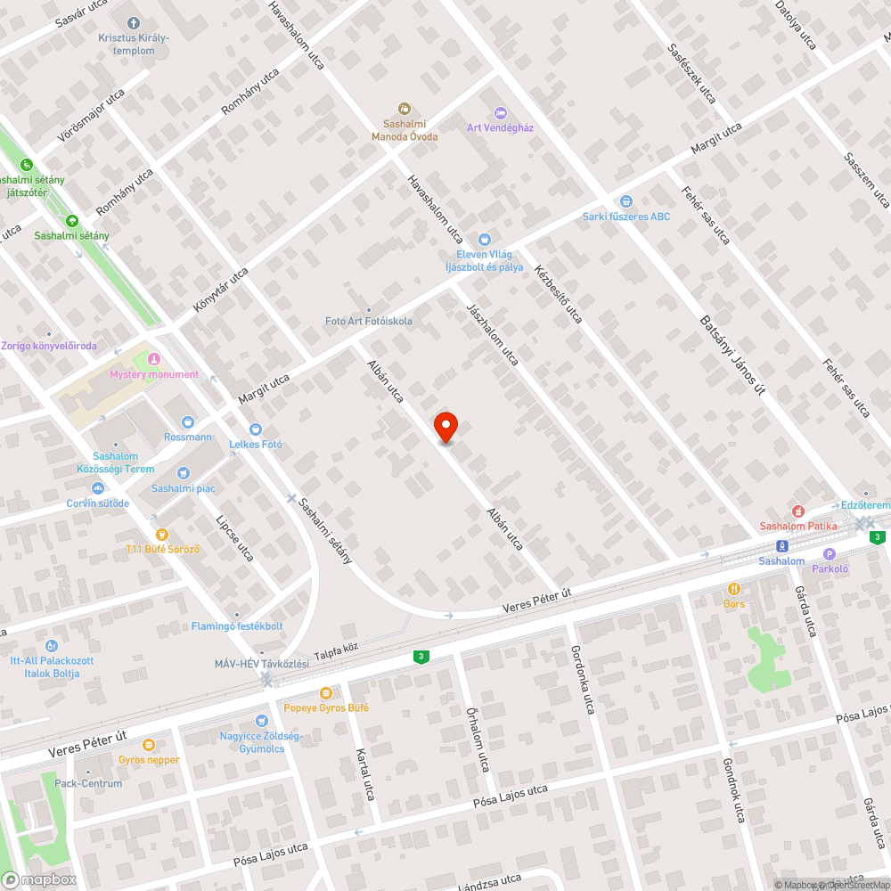 kátyús út bejelentés helye