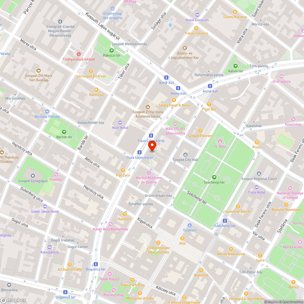 Hiányzó térkő darabok a belvárosban bejelentés helye