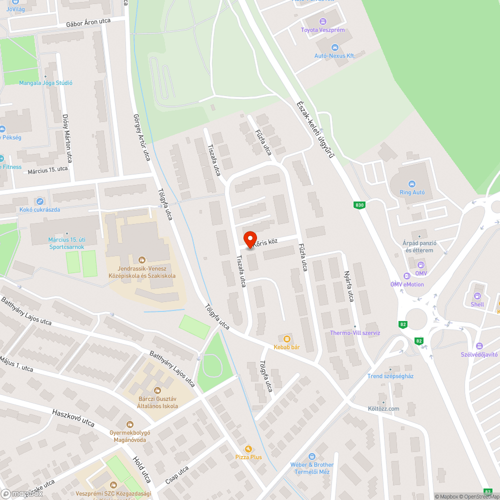 Évek óta elhagyott roncsautó bejelentés helye