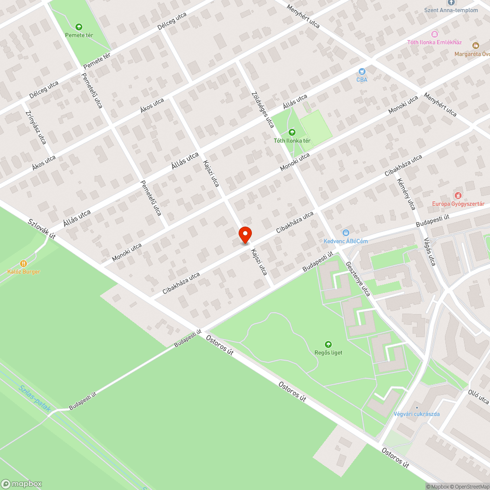 Graffitis és rozsdás bejelentés helye