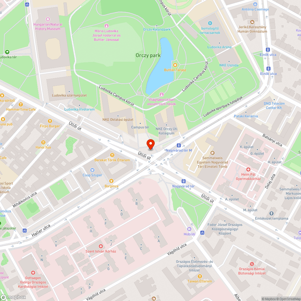 Üres villanyoszlop bejelentés helye