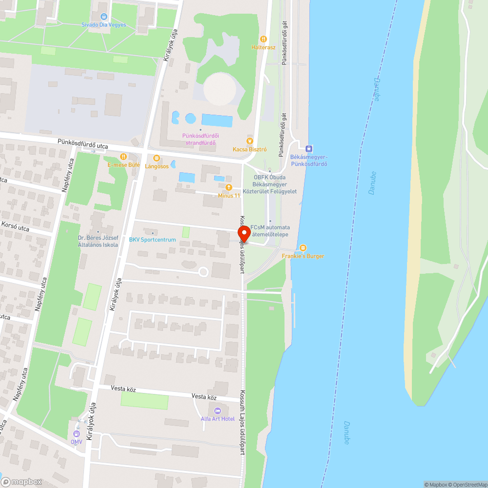 Rossz állapotban levő út bejelentés helye