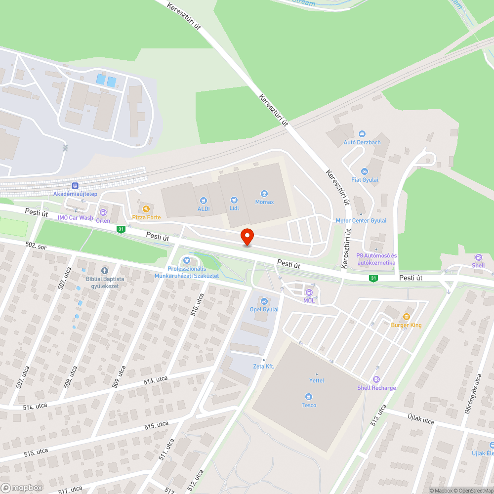 Használaton kívüli pózna bejelentés helye