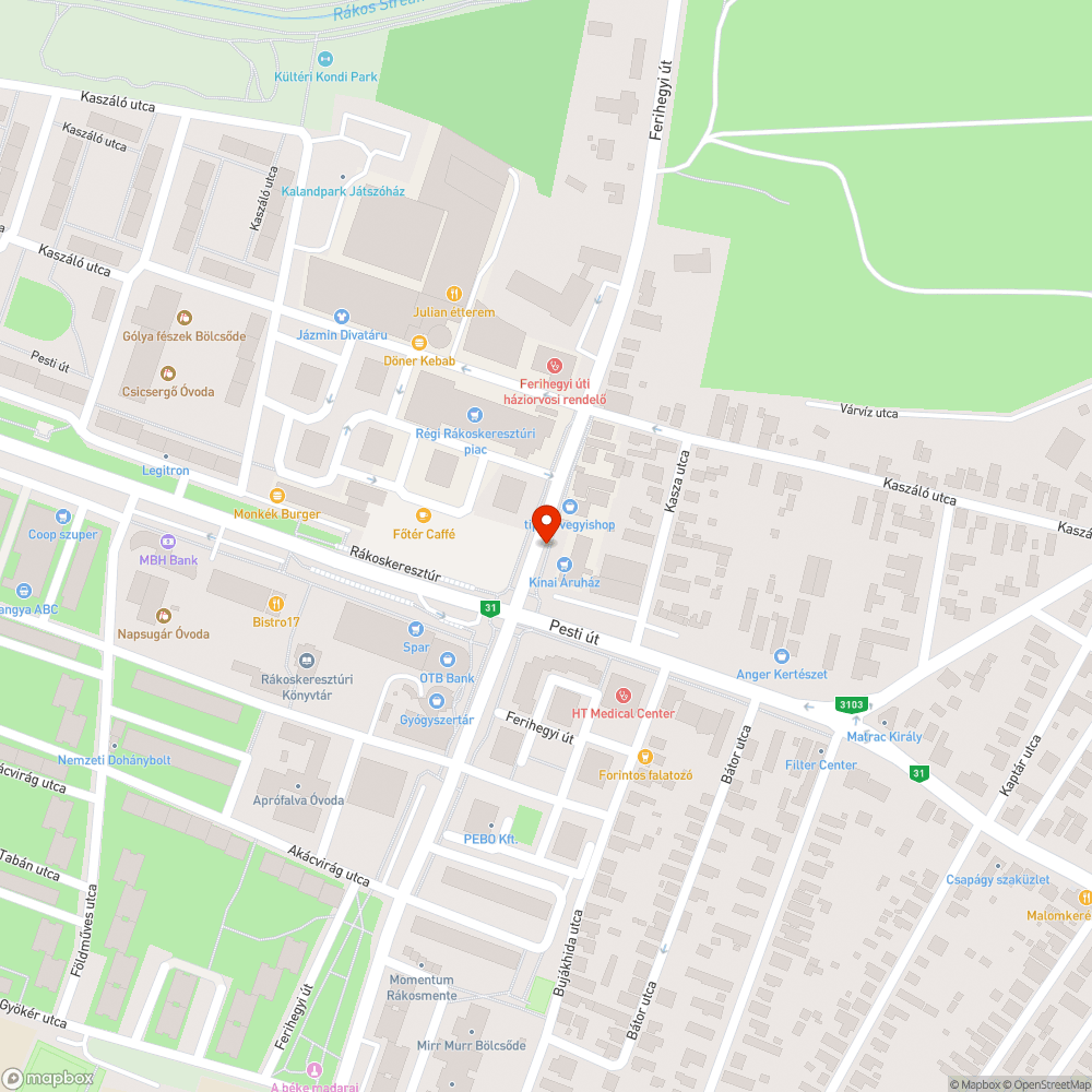 Néhai fa bejelentés helye