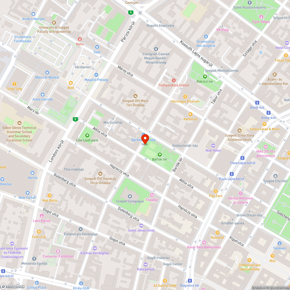 Kátyús buszparkoló. bejelentés helye