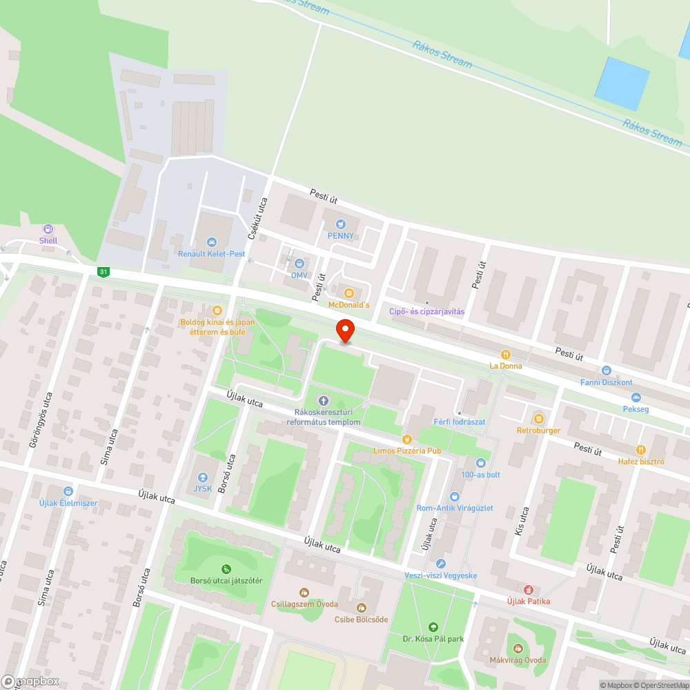 Meteorbecsapódás bejelentés helye