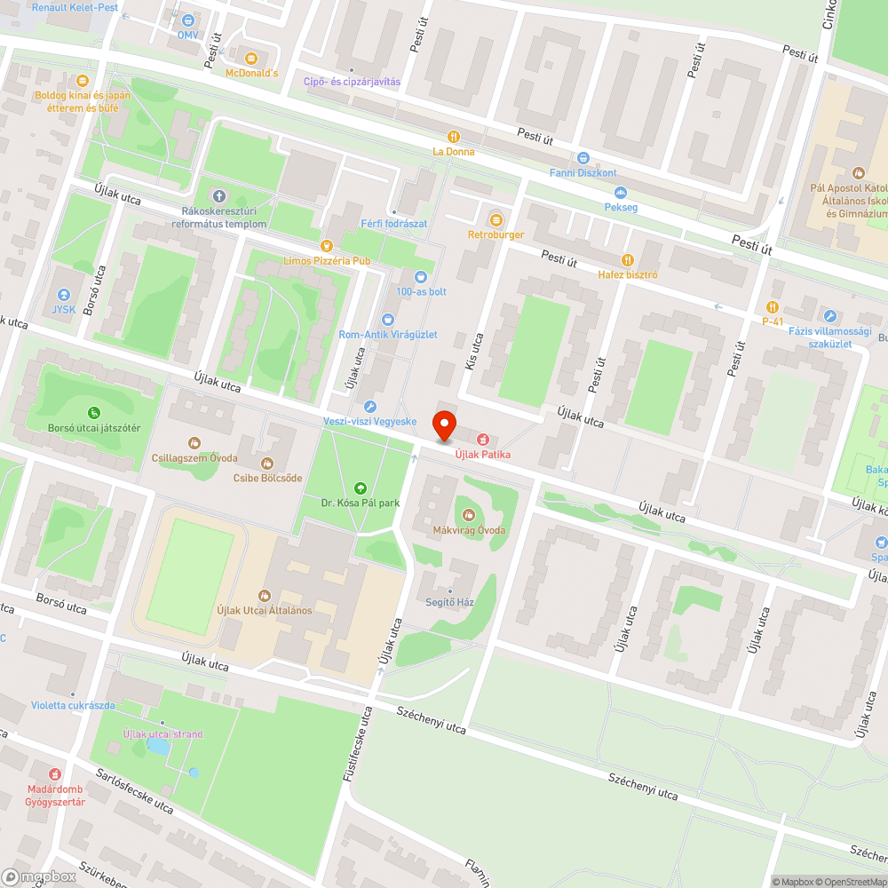 Csatornafedél körül kátyú bejelentés helye