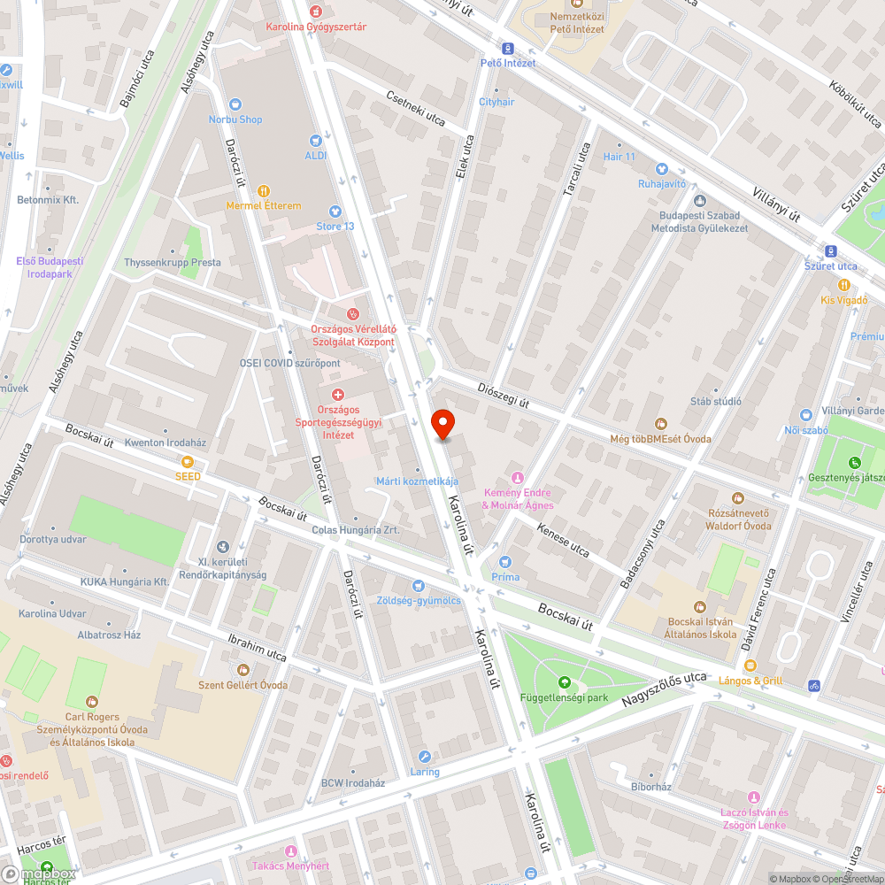 Hiányzó fa bejelentés helye