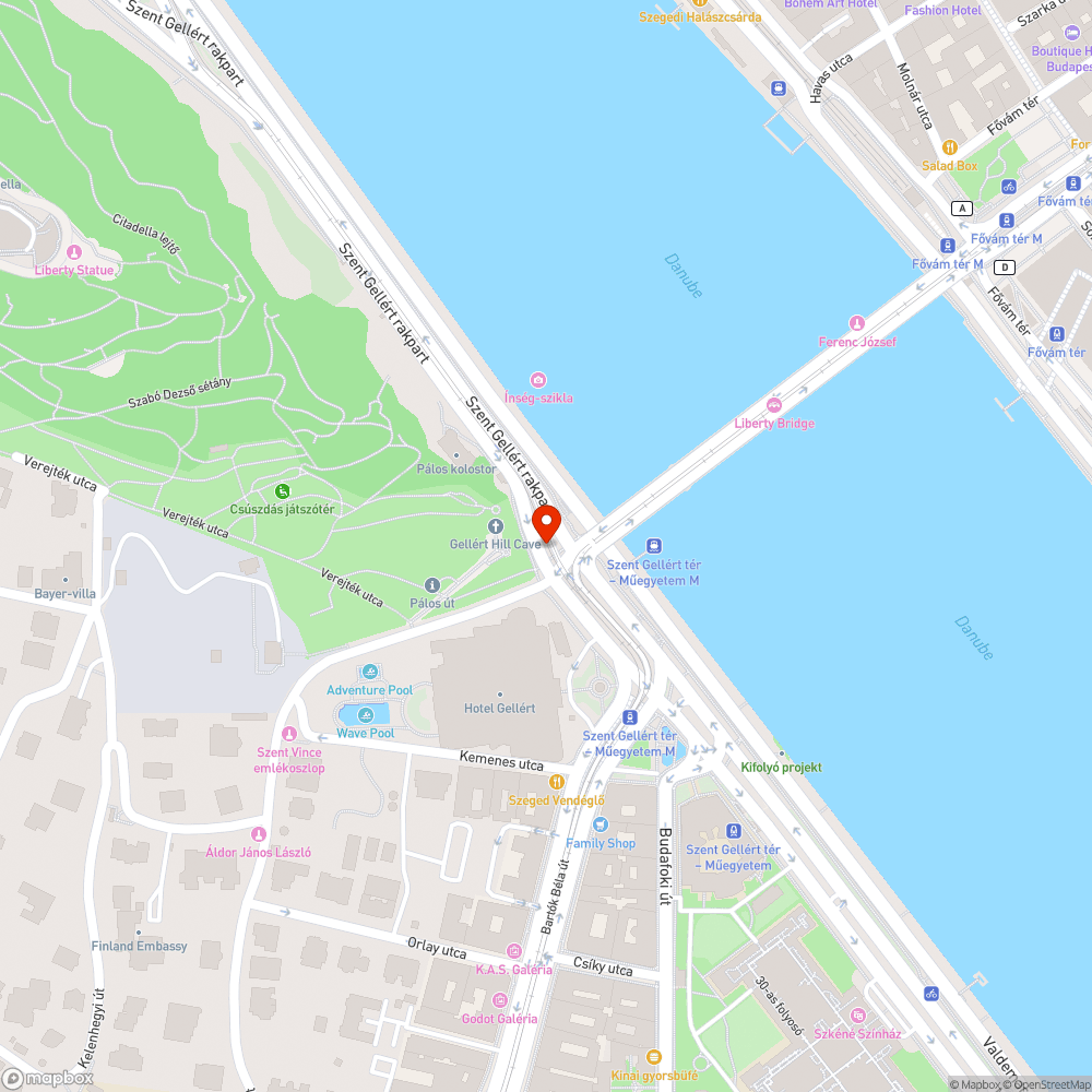 Sziklatemplom bejelentés helye