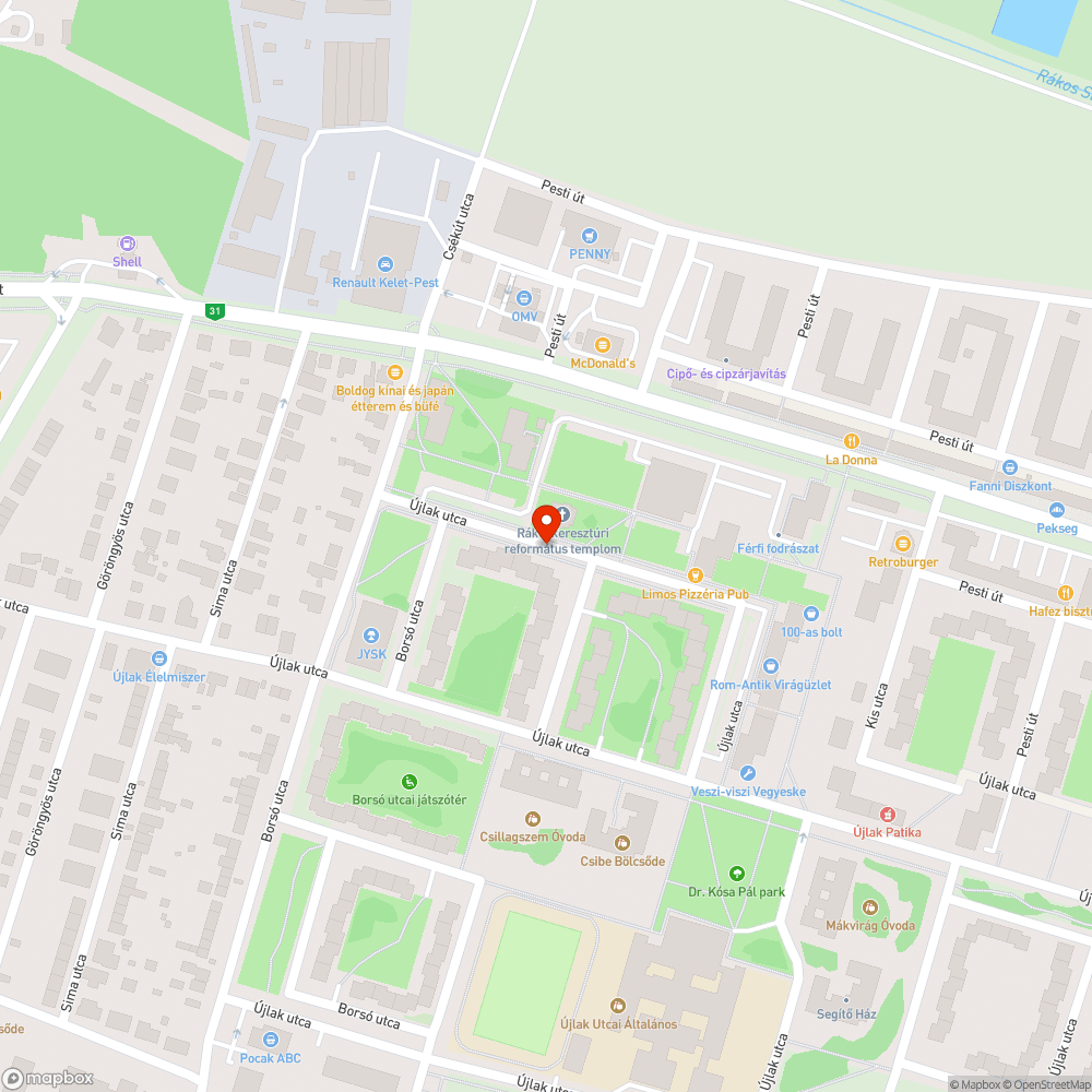 Fekvőrendőr bejelentés helye