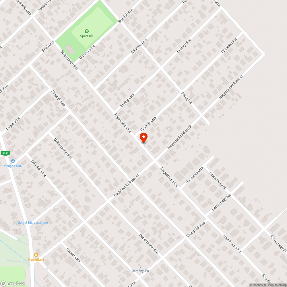 Balesetveszélyes kettős kátyú a Szigetcsép utcában bejelentés helye