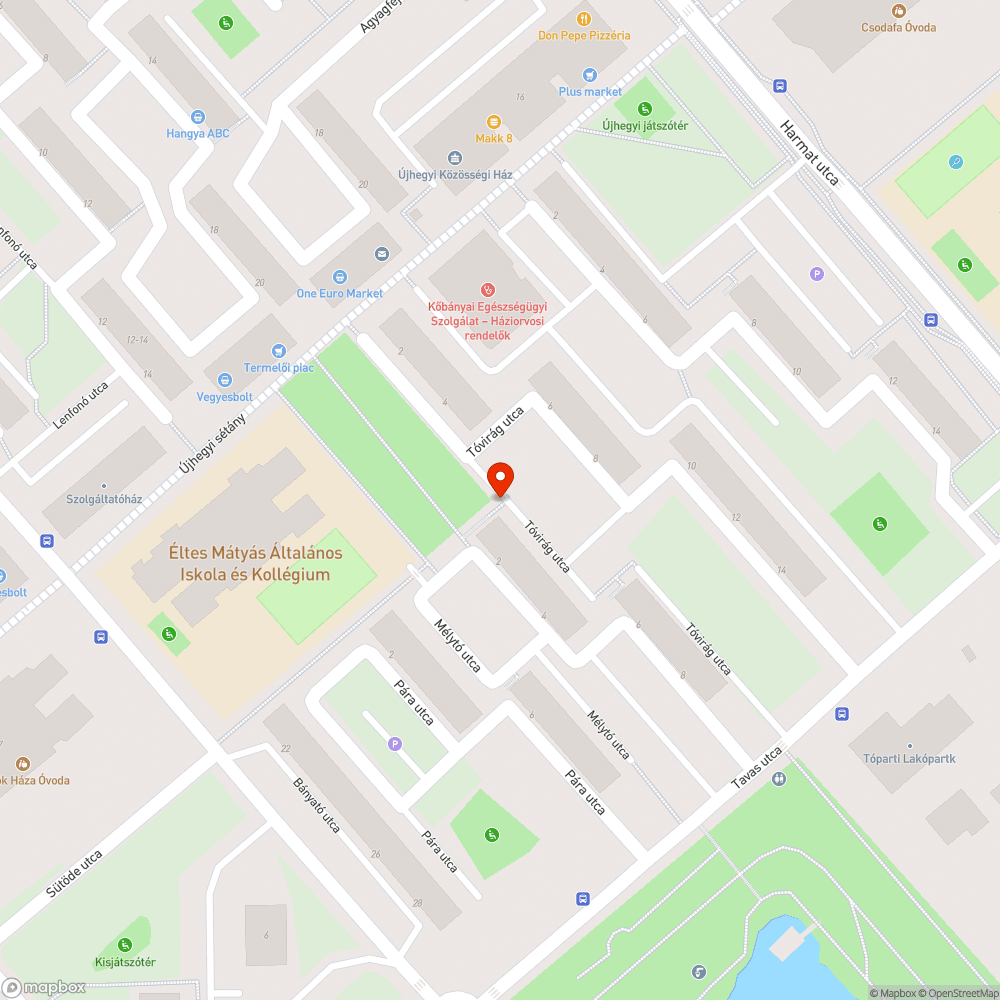 Műanyagzsák a fán bejelentés helye