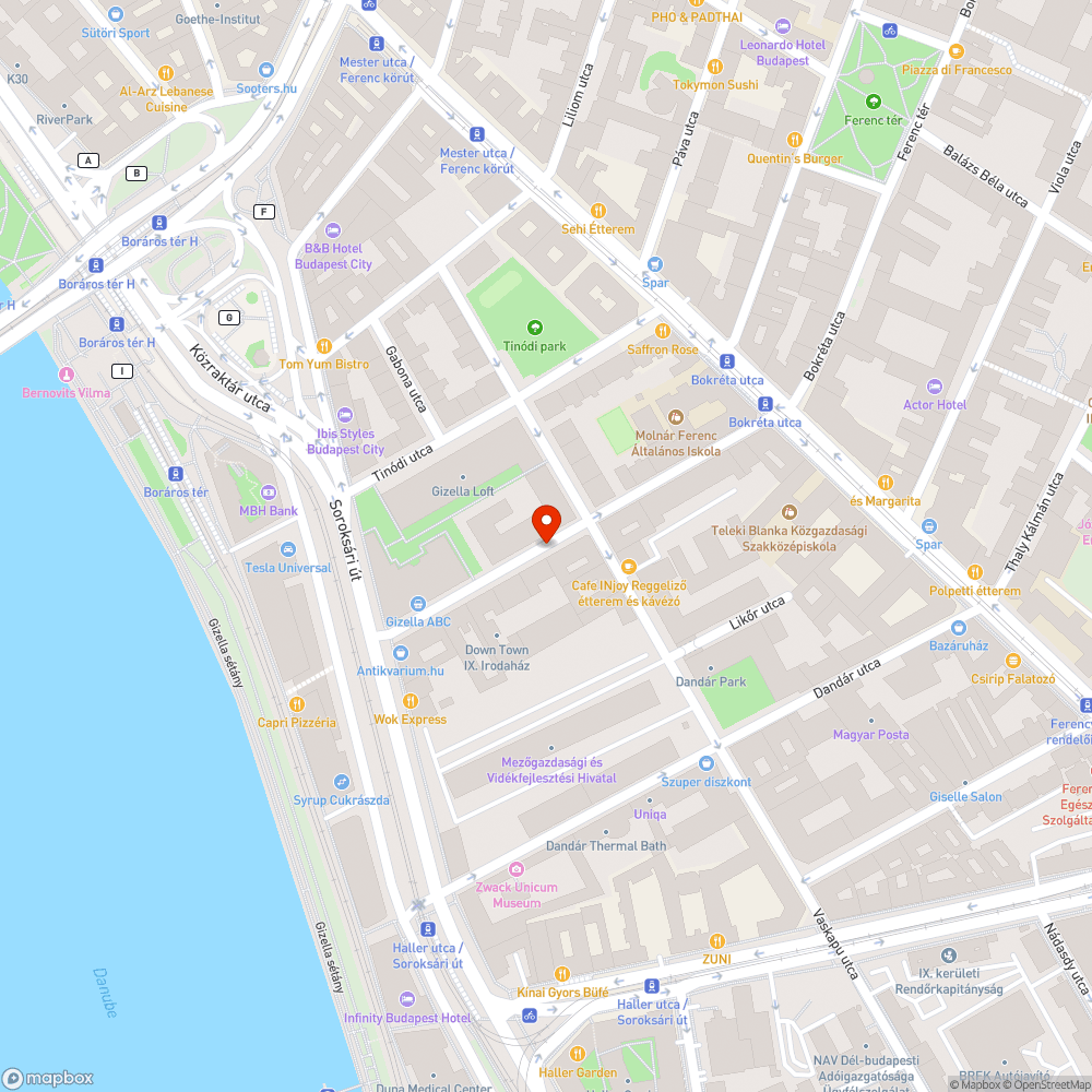 Aknamező az Ipar utcában bejelentés helye