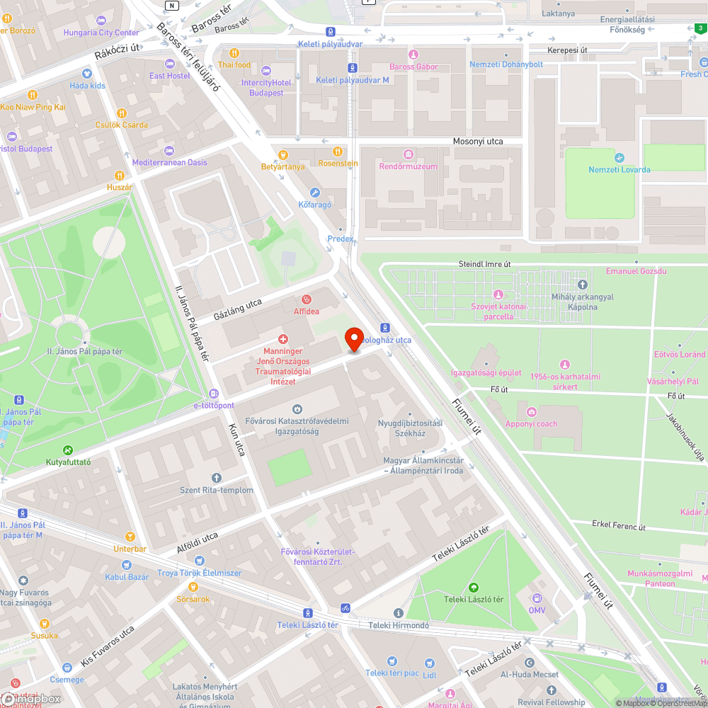 Aknafedél bejelentés helye