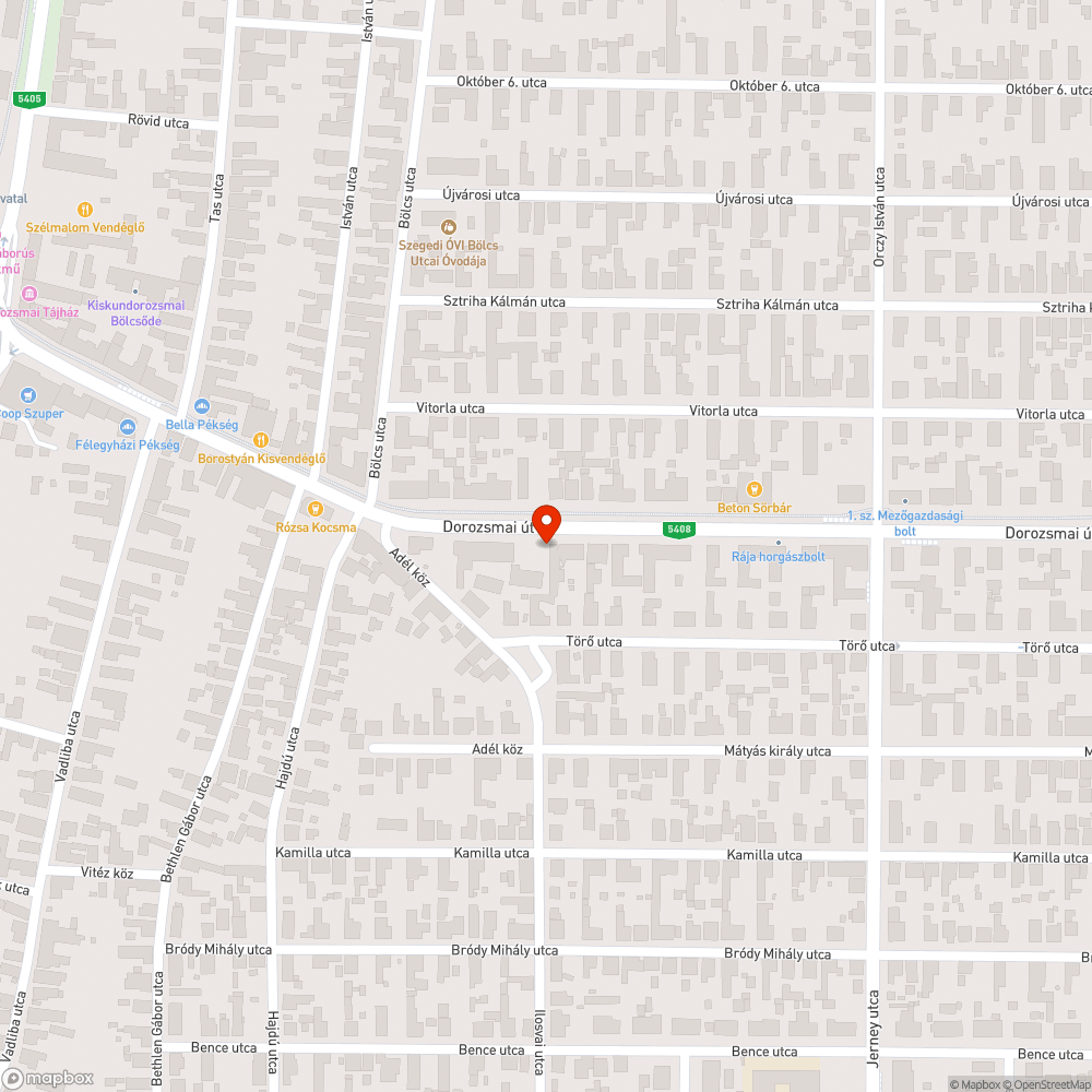 Elhasználódott dupla aknafedél a Dorozsmai úton 1.1 bejelentés helye