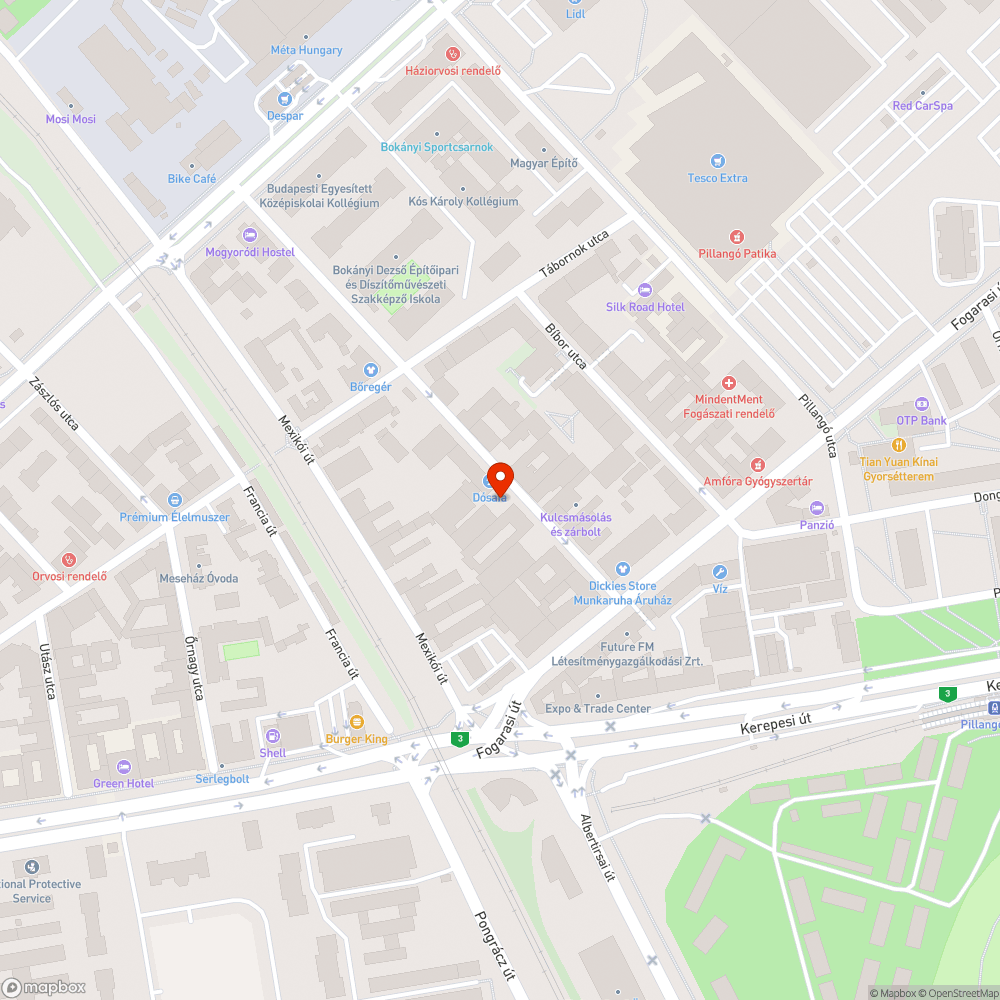 Veszélyes, több mázsás betontömbök az úttesten. bejelentés helye