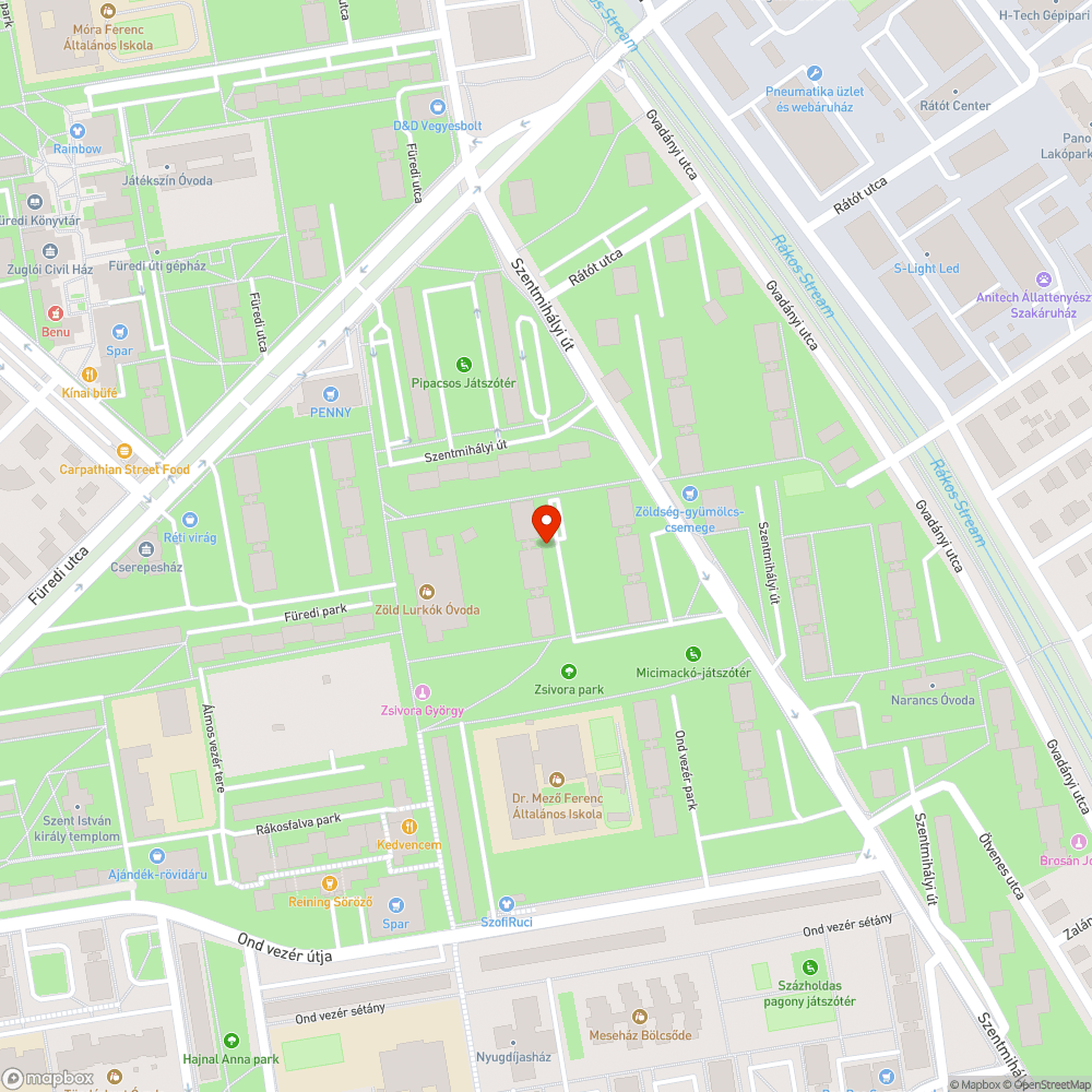 Elhagyott autó bejelentés helye