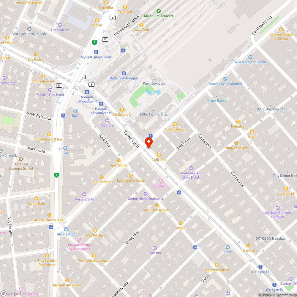 Ajtóka bejelentés helye