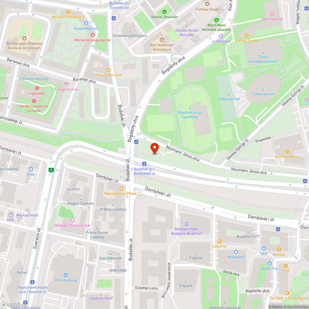 XI. kerület Neumann János utca kiszáradt facsemeték bejelentés helye