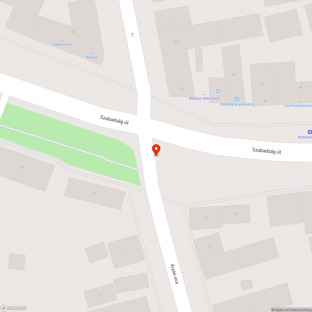 kidőlt tábla bejelentés helye