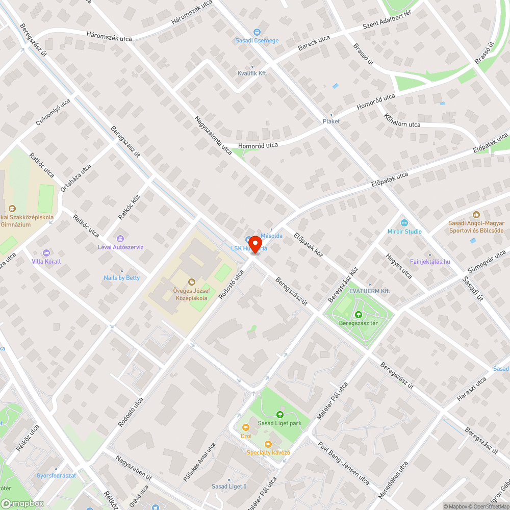 kátyú bejelentés helye