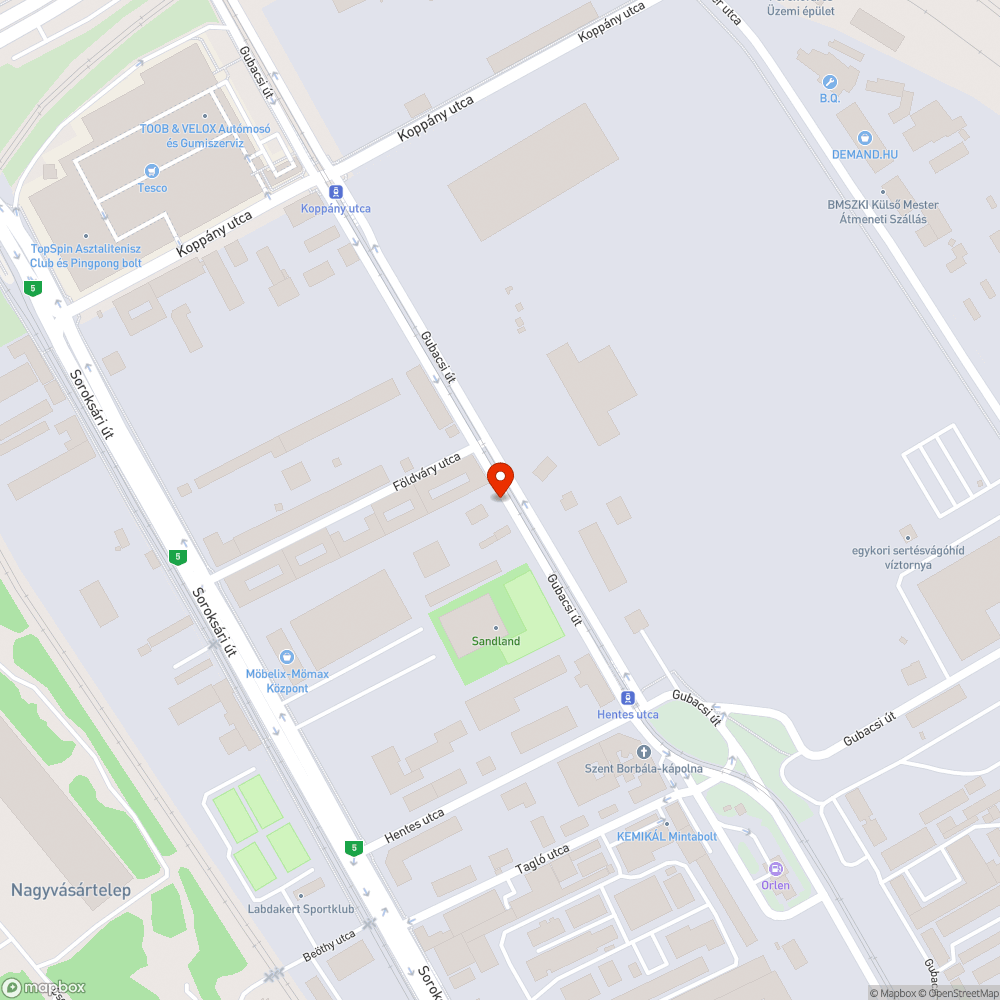 Szemetes/lomos járda bejelentés helye