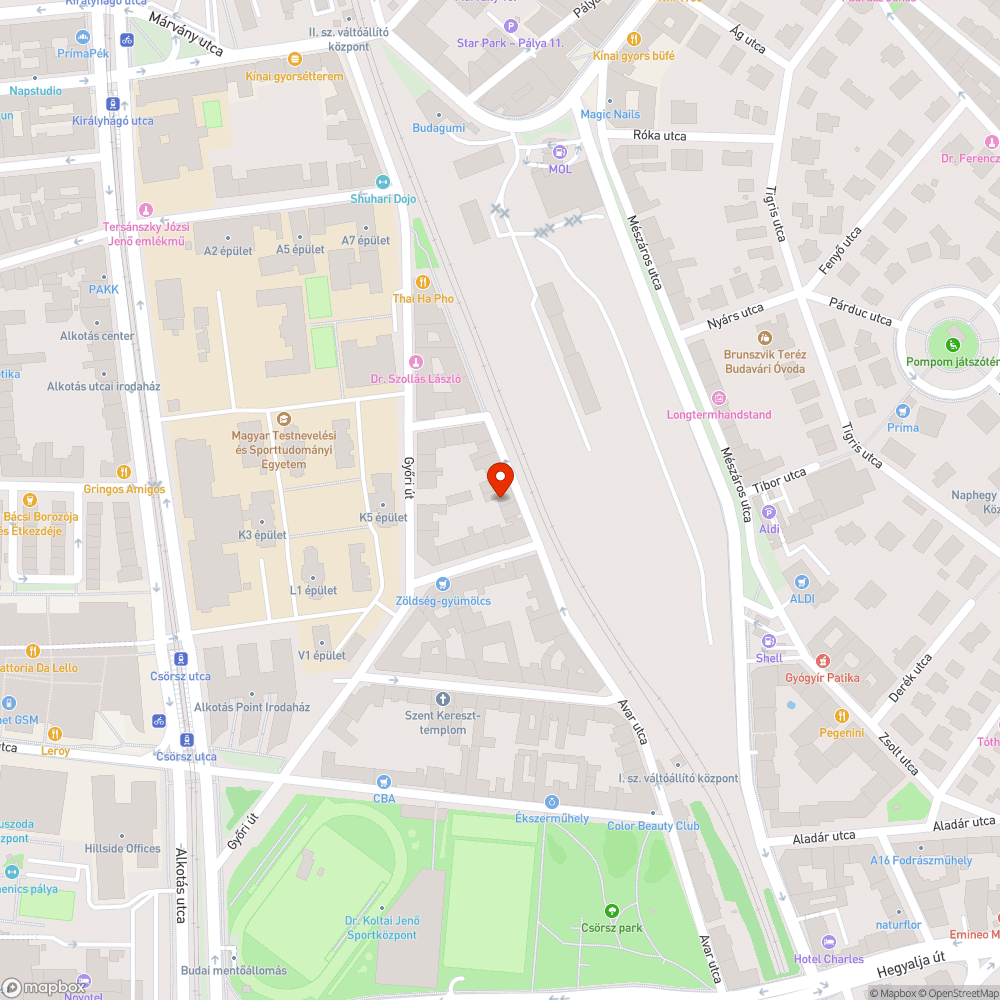 Elszállítandó autó bejelentés helye