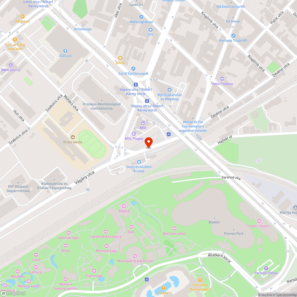 benőtt növényzet bejelentés helye