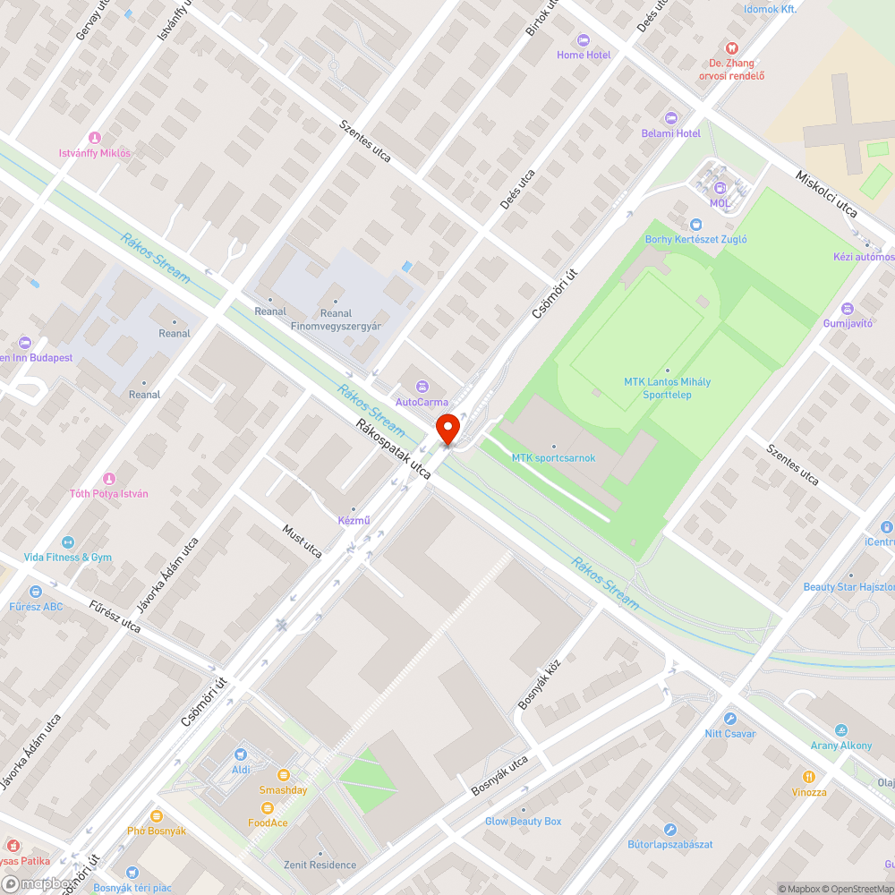 Zebra felfestése lekopott Zuglóban a Csömöri út Rákospatak utca kereszteződésben bejelentés helye