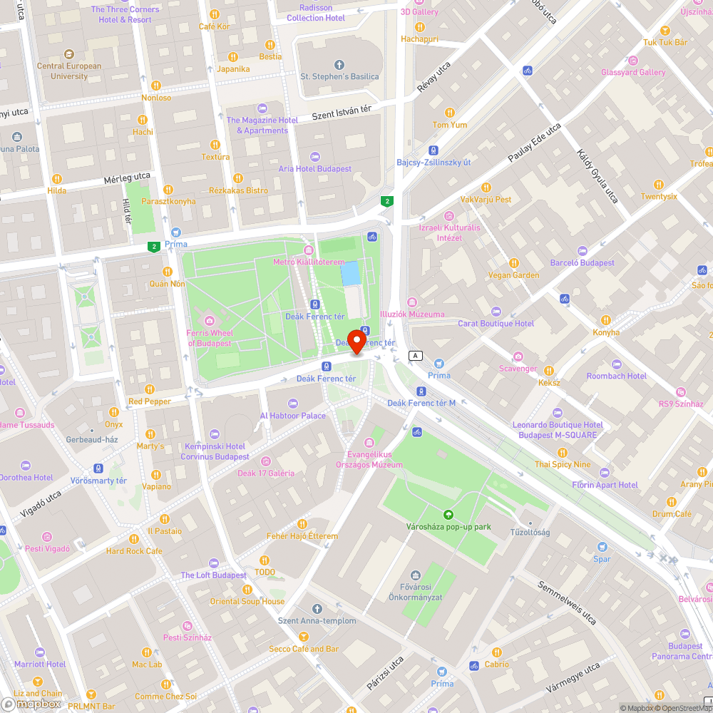 Deàk tér villamoshoz vezető lépcső bejelentés helye