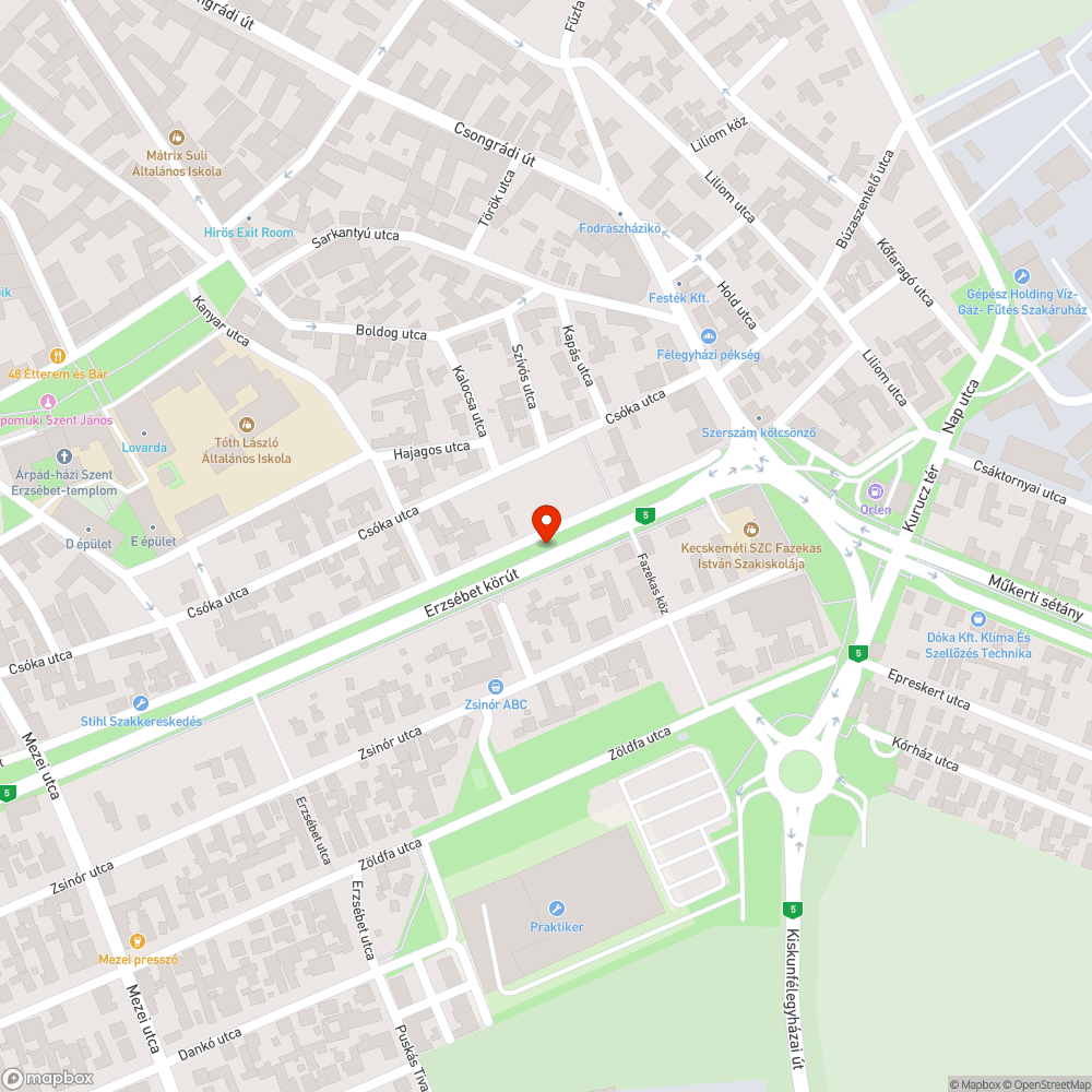 Hiányzó utastájékoztató tábla az Erzsébet krt-on bejelentés helye