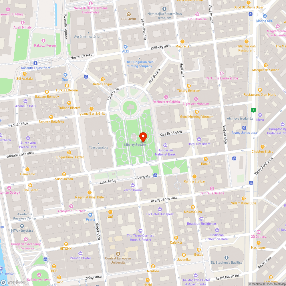 Burkolat a Szabadság téren bejelentés helye