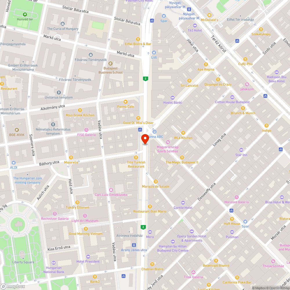 Rács bejelentés helye