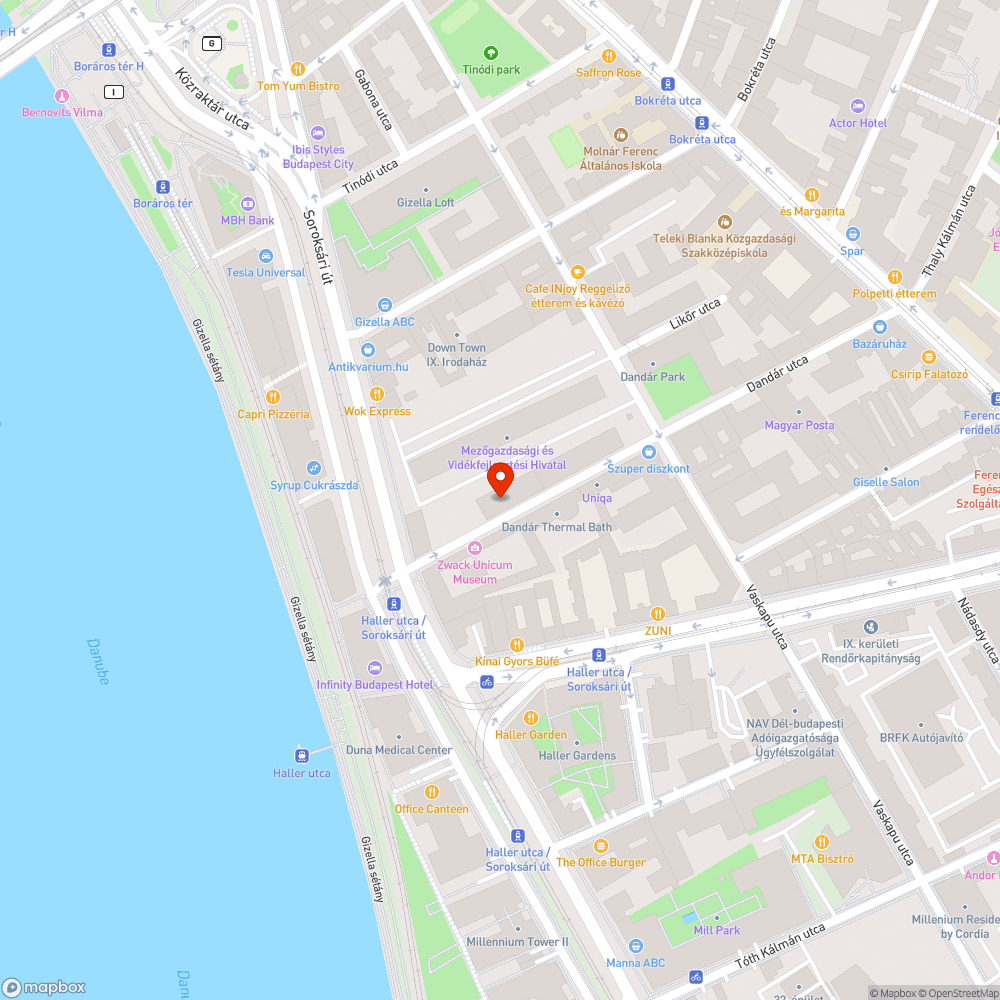 Elhagyott autó bejelentés helye