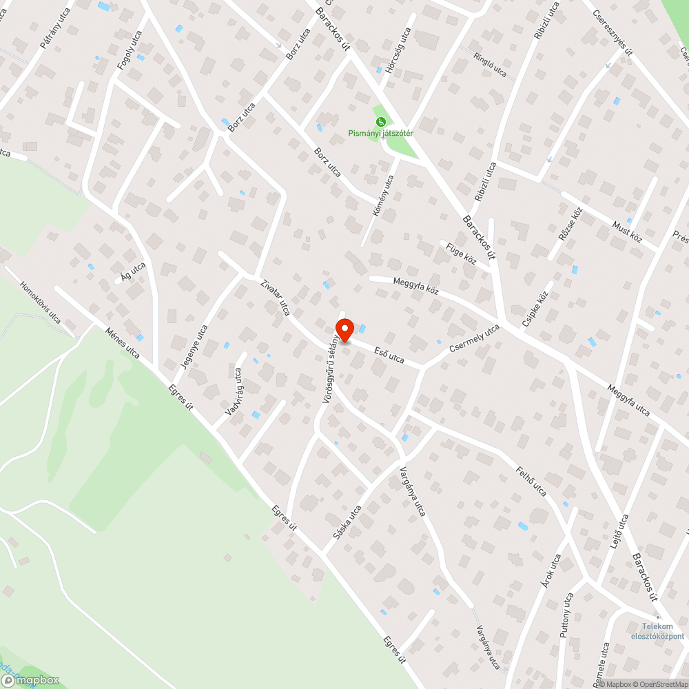 egy kis eső az Eső utca ellen bejelentés helye