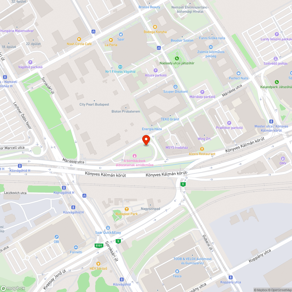 Belógó faág bejelentés helye