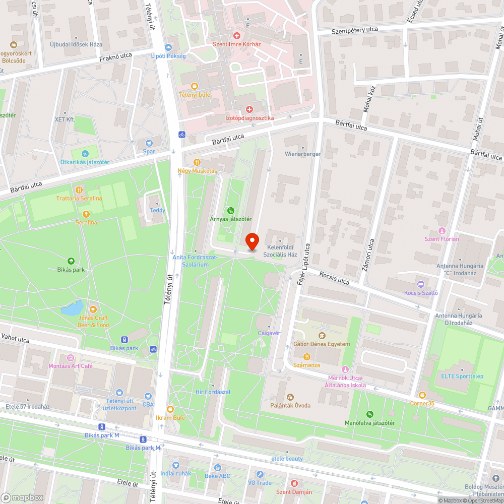 Elhasználódott, tördezett lapkőburkolat bejelentés helye