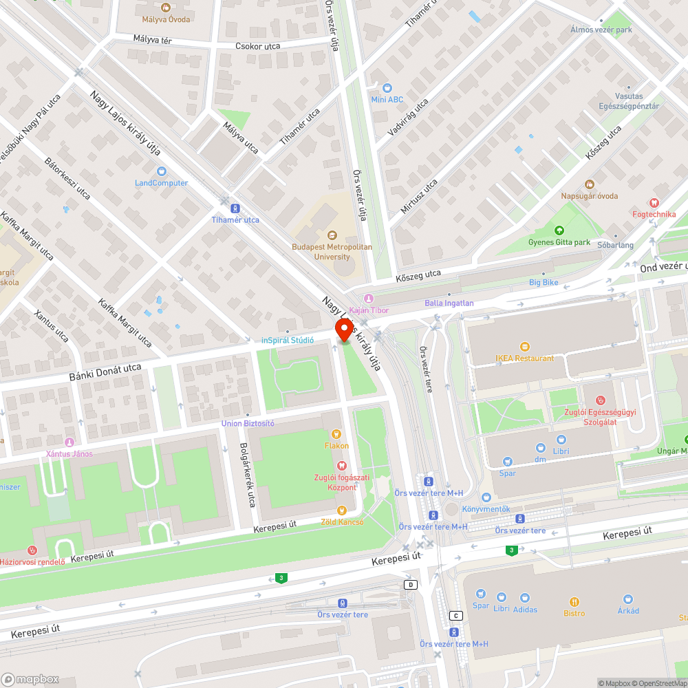 Aluljáró csempe hiány bejelentés helye