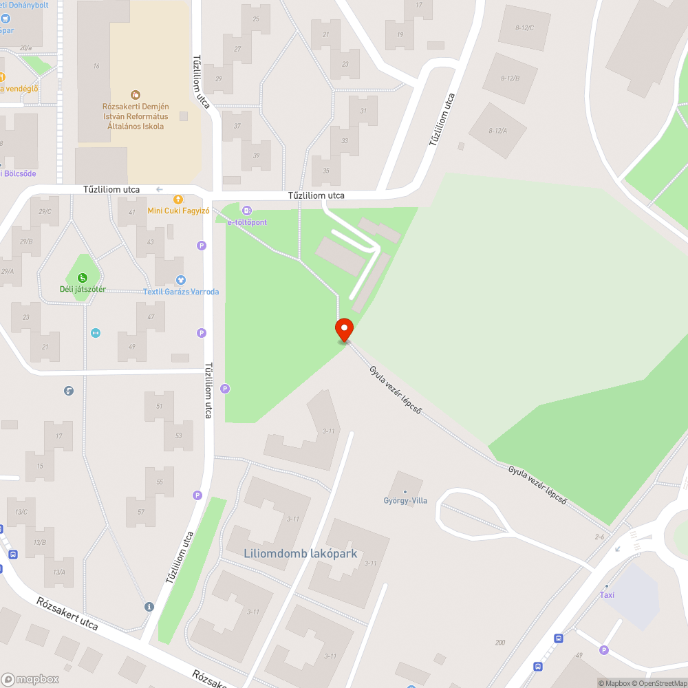 Elhanyagolt Gyula Vezér út (szemét, avar, gaz) bejelentés helye