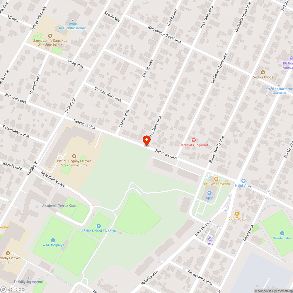 Nem belátható kereszteződés bejelentés helye