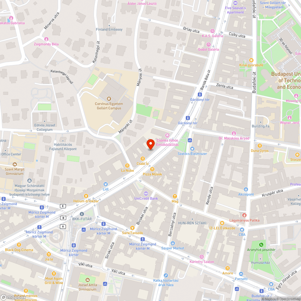 Törött fedél bejelentés helye