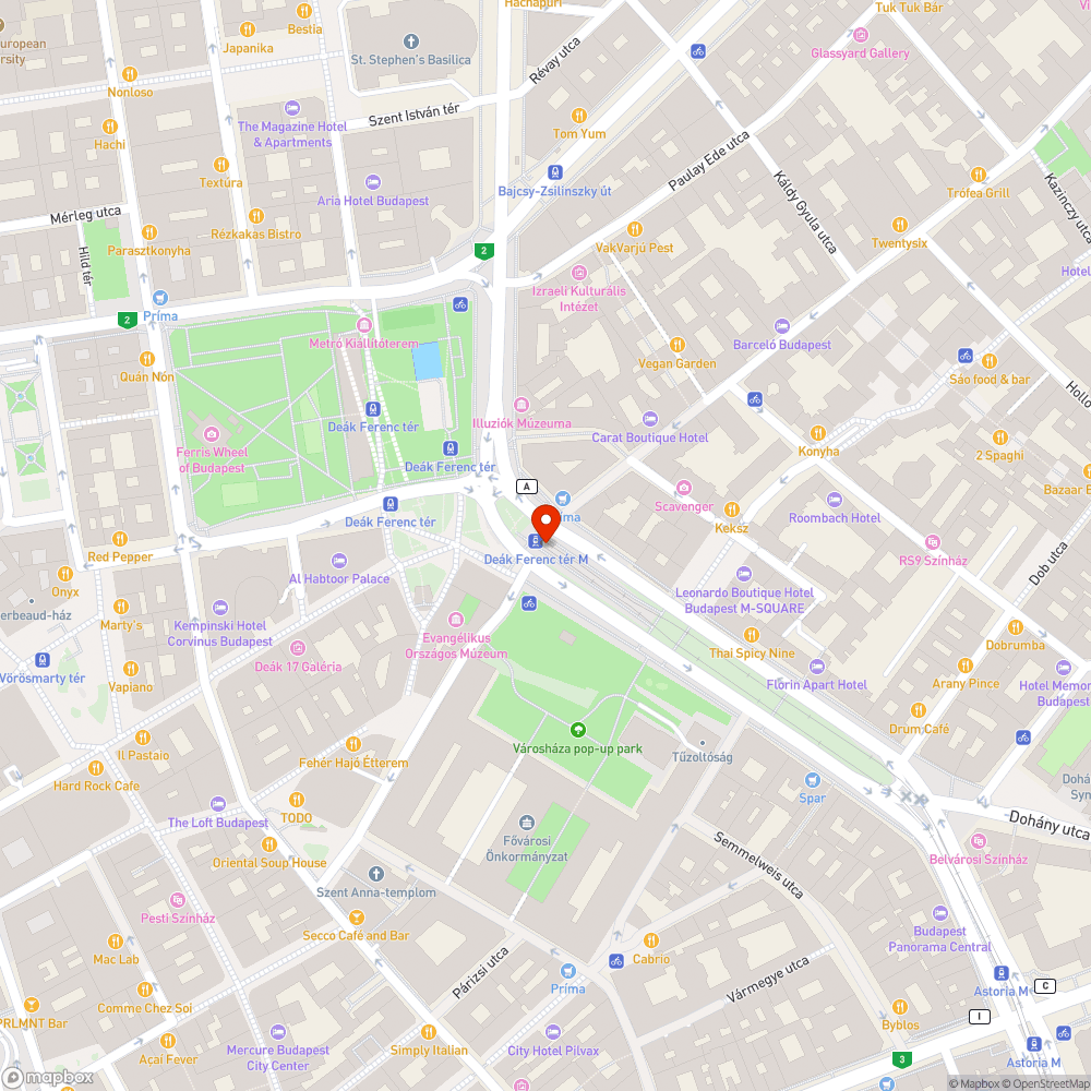 Kiszáradt fák a villamosmegállóban és a Király utcában bejelentés helye