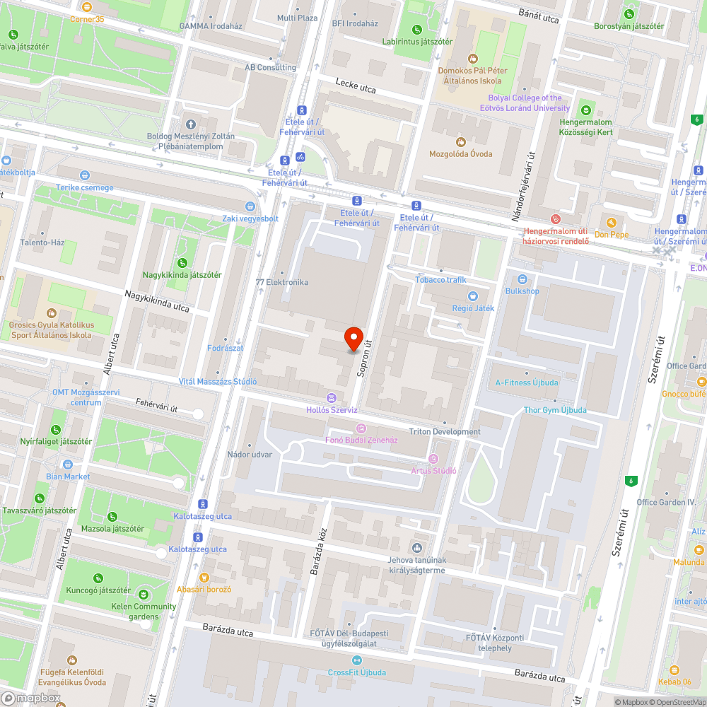 Járdán parkoló autó bejelentés helye