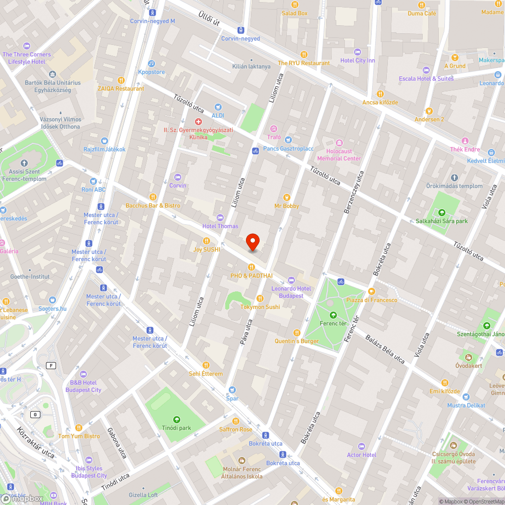 Törött pad bejelentés helye