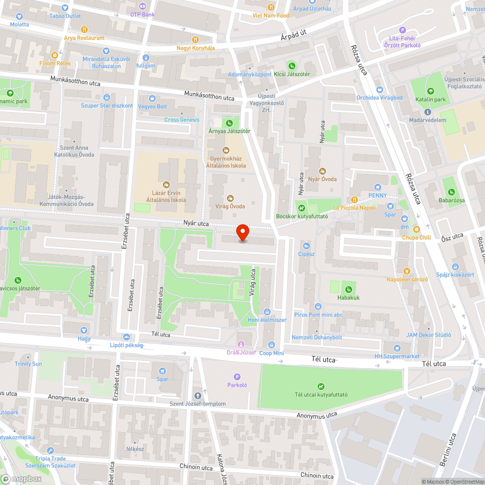 Lakótelepi parkolás bejelentés helye