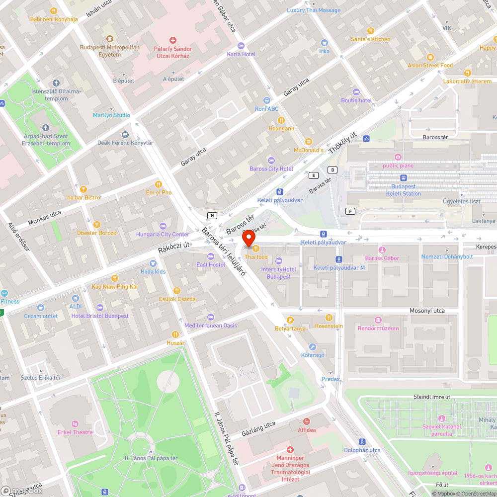 Aluljáróban akadály bejelentés helye