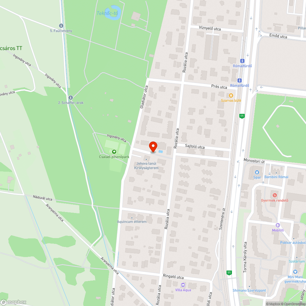 Sötétség bejelentés helye