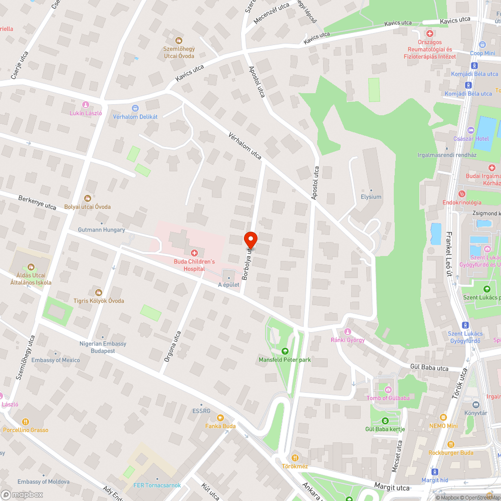 Parlagfű a Budai Gyermekkórház mellett bejelentés helye