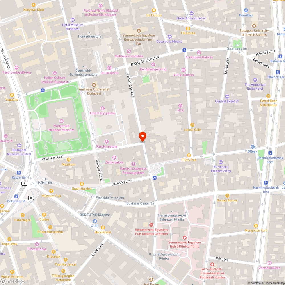 Szentkirályi utca - gazos járda bejelentés helye